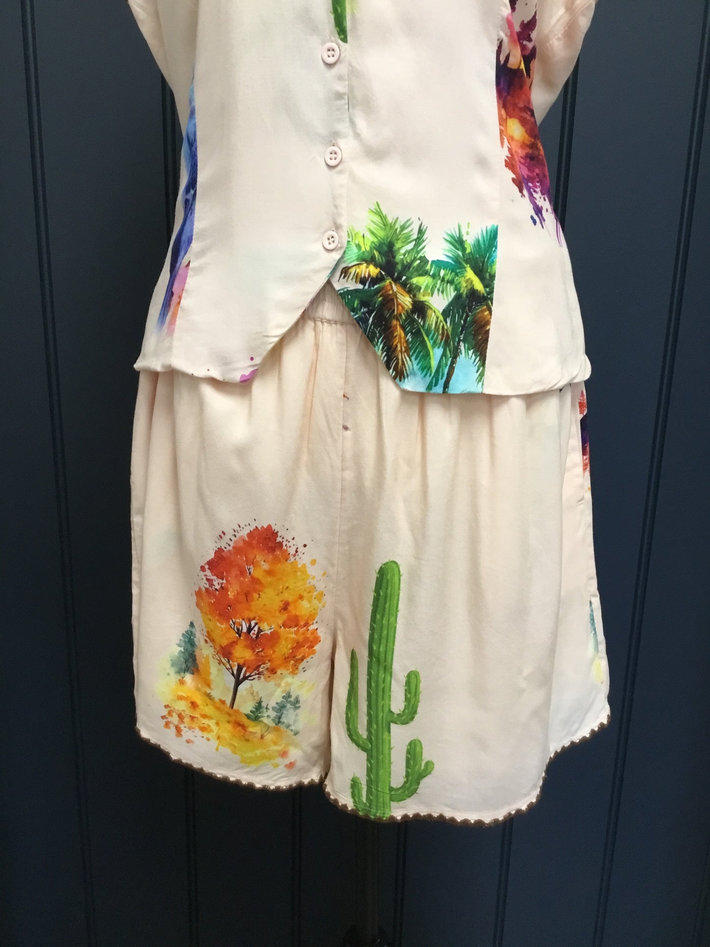 Cactus Bird Shorts