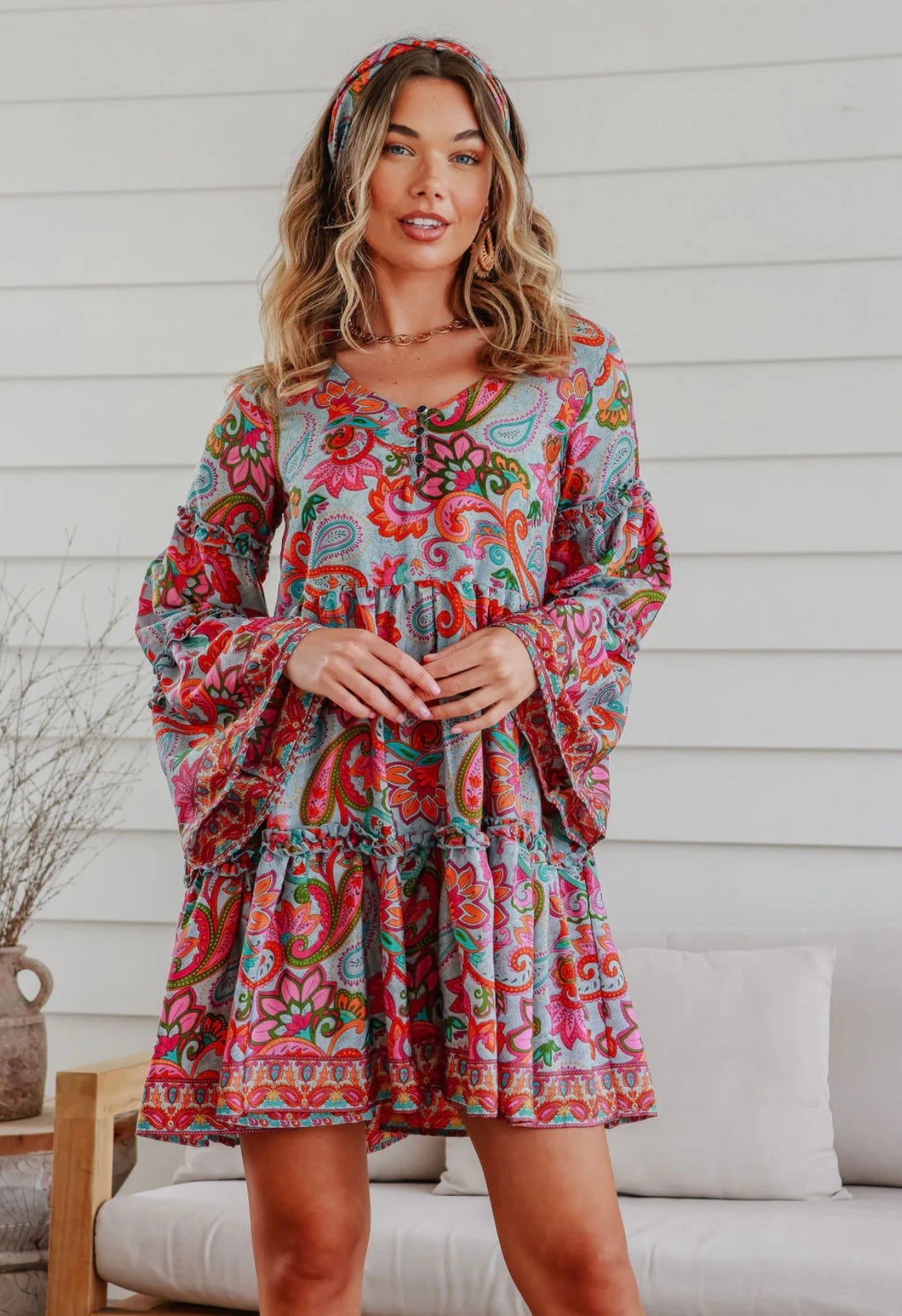 Summer Bohemian Babydoll Dress