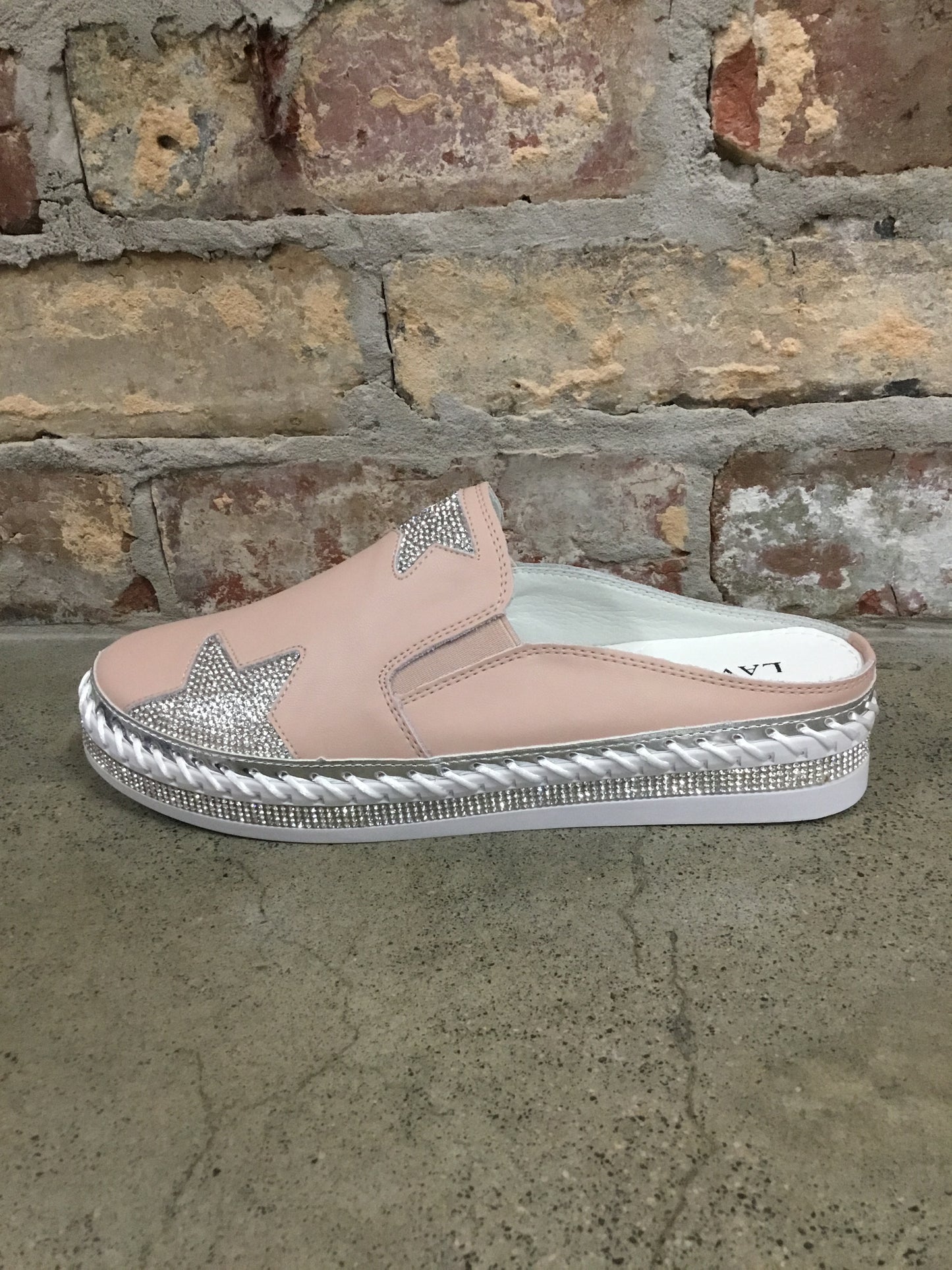 Lavish Slide with Stars Blush