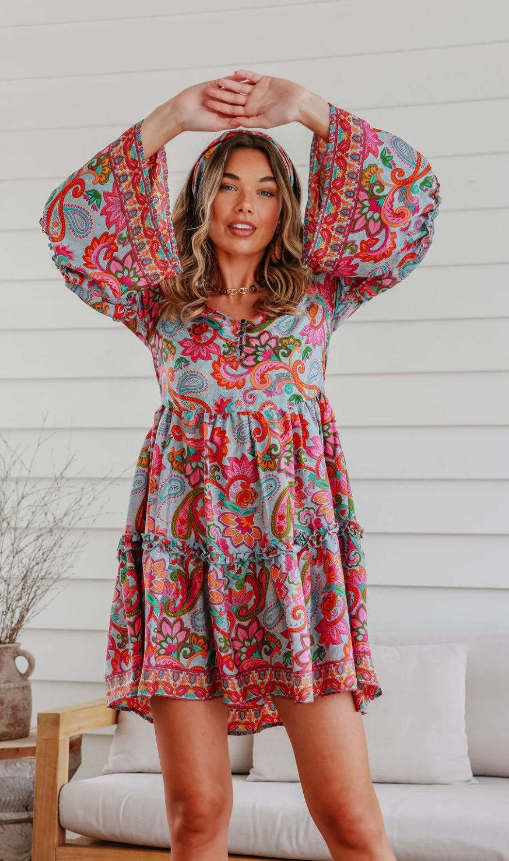 Bohemian Paisley Short Frock