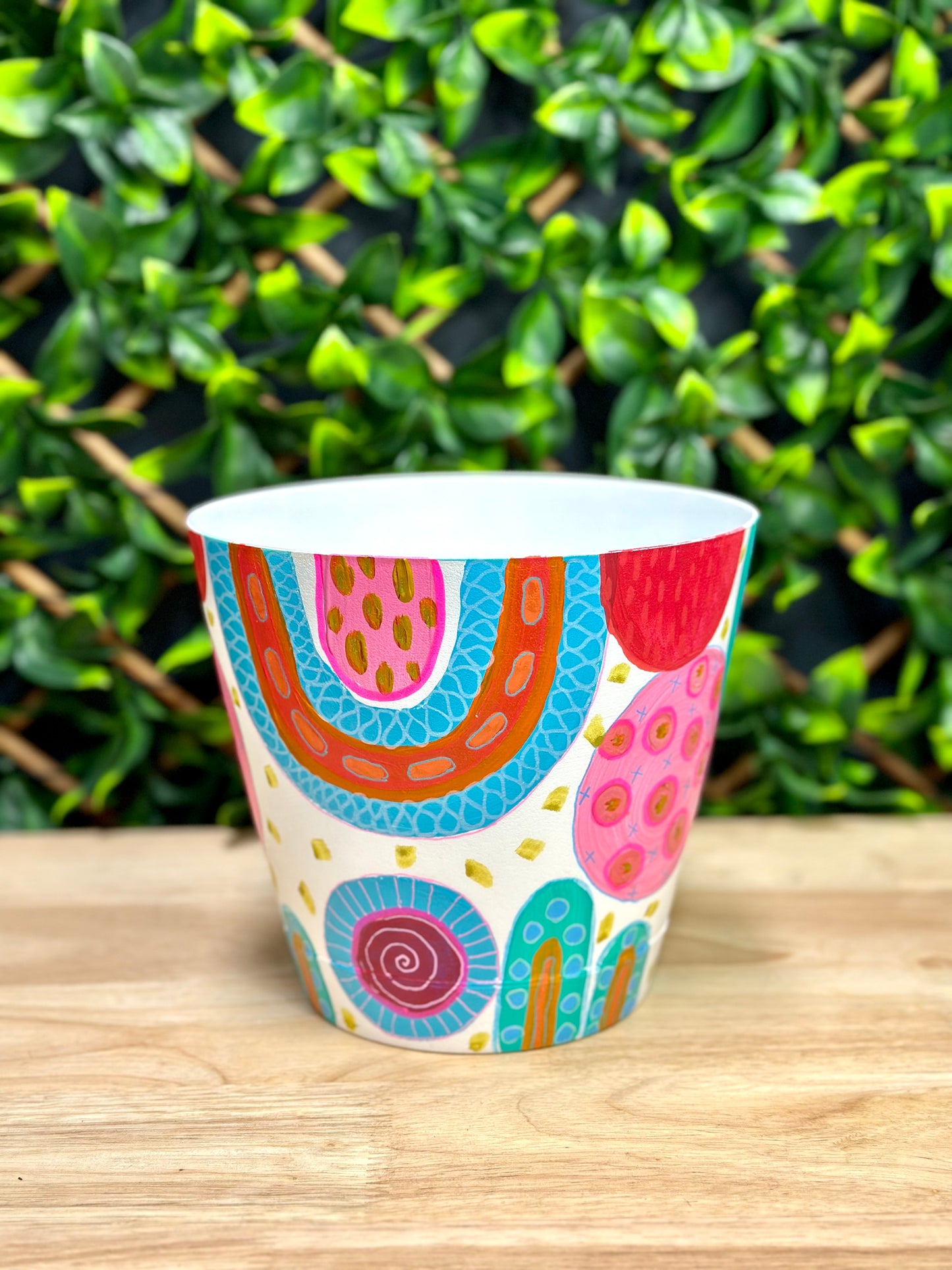 Deb Baker Art Confetti Parade Pot