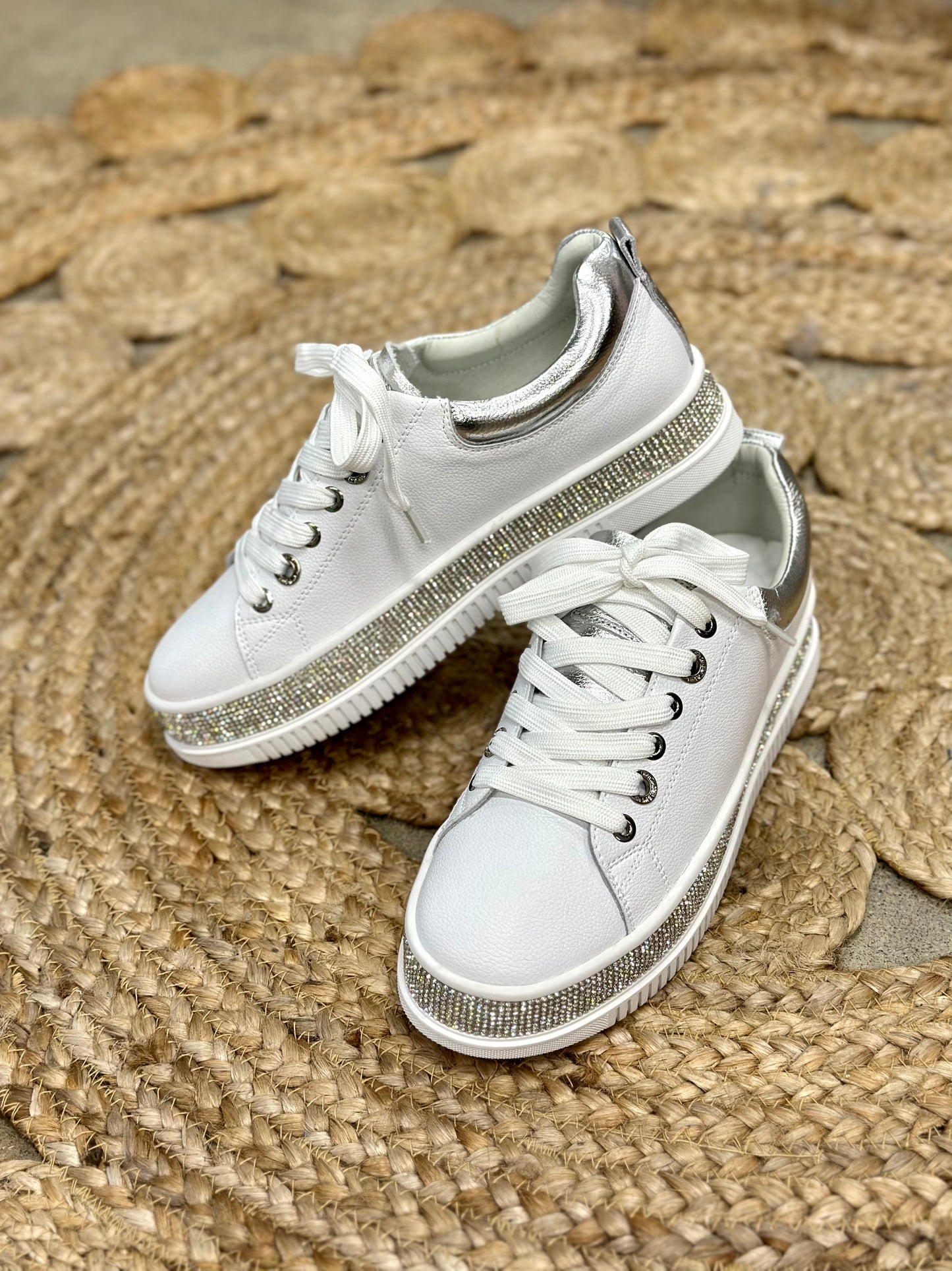 White Lux Sneaker Shoes Lavish