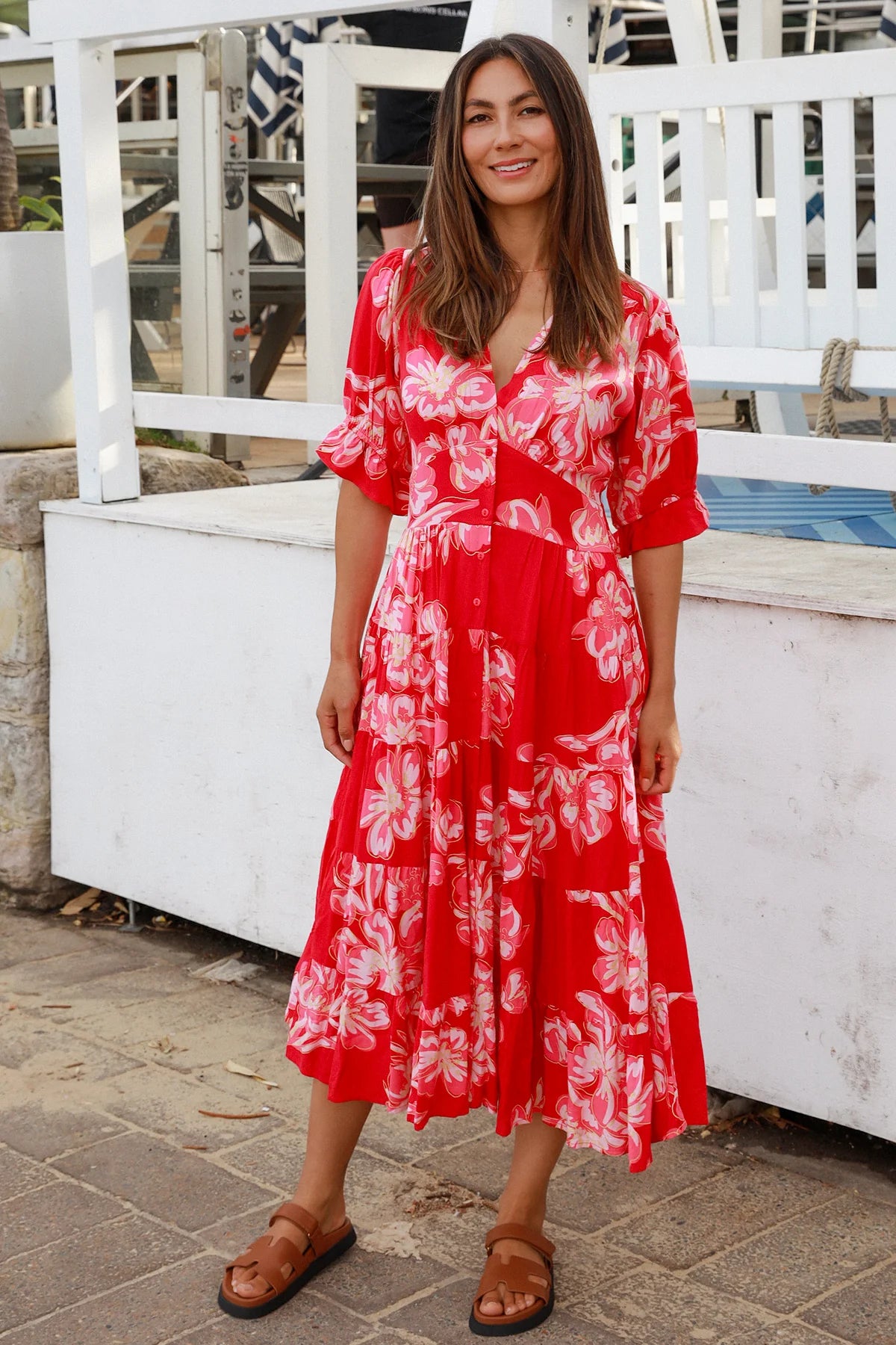 Pink Loves Red Long Dress