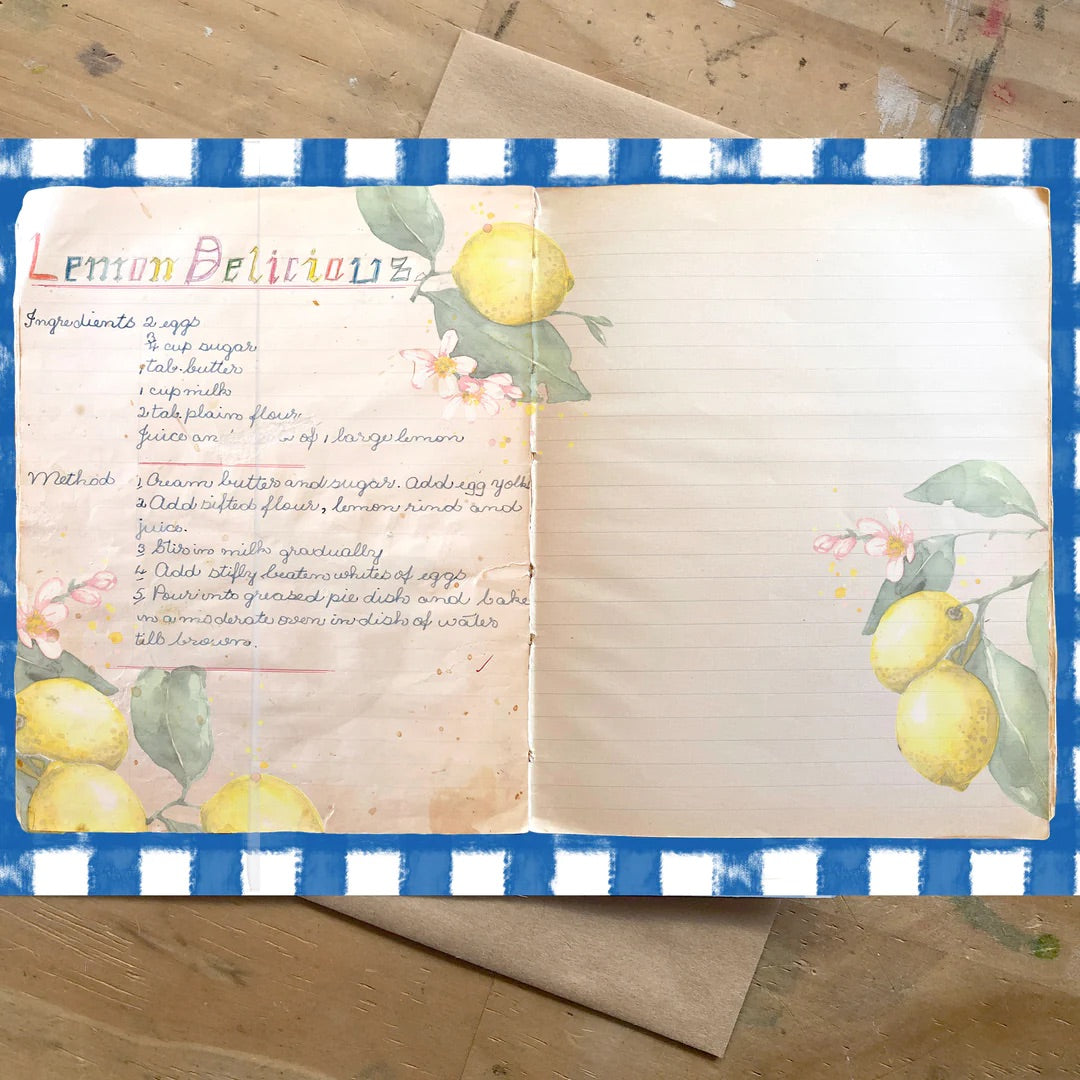 Lemon Delicious Recipe Card