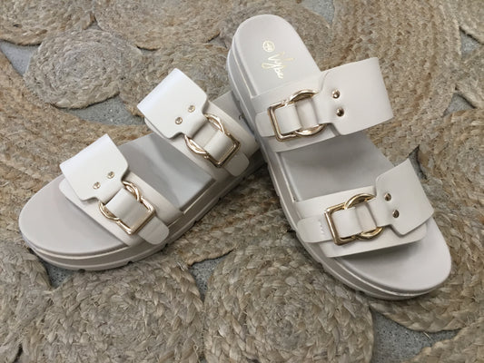 Sandal Gold Buckle Shoe