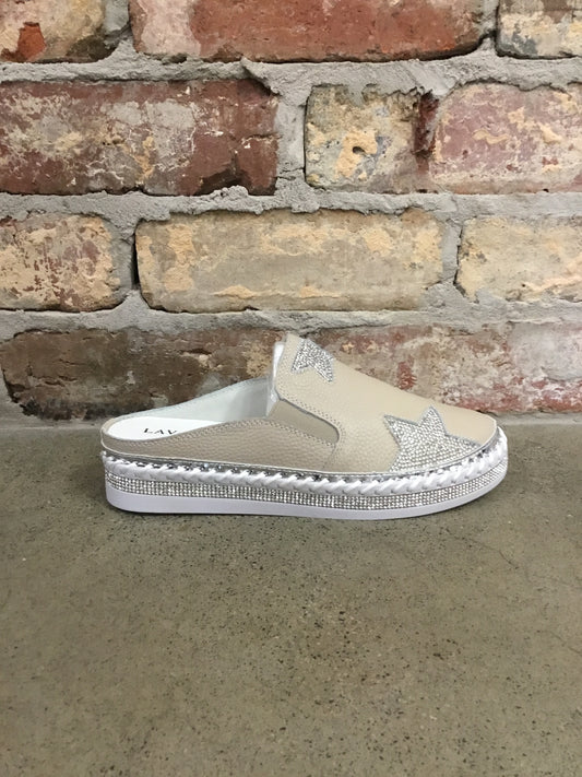 Lavish Slide with Stars Beige