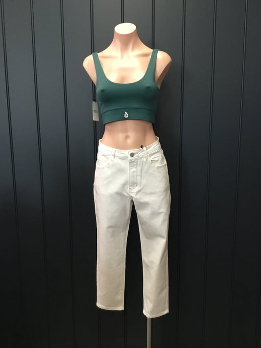 White Denim Jeans - Relaxed Fit