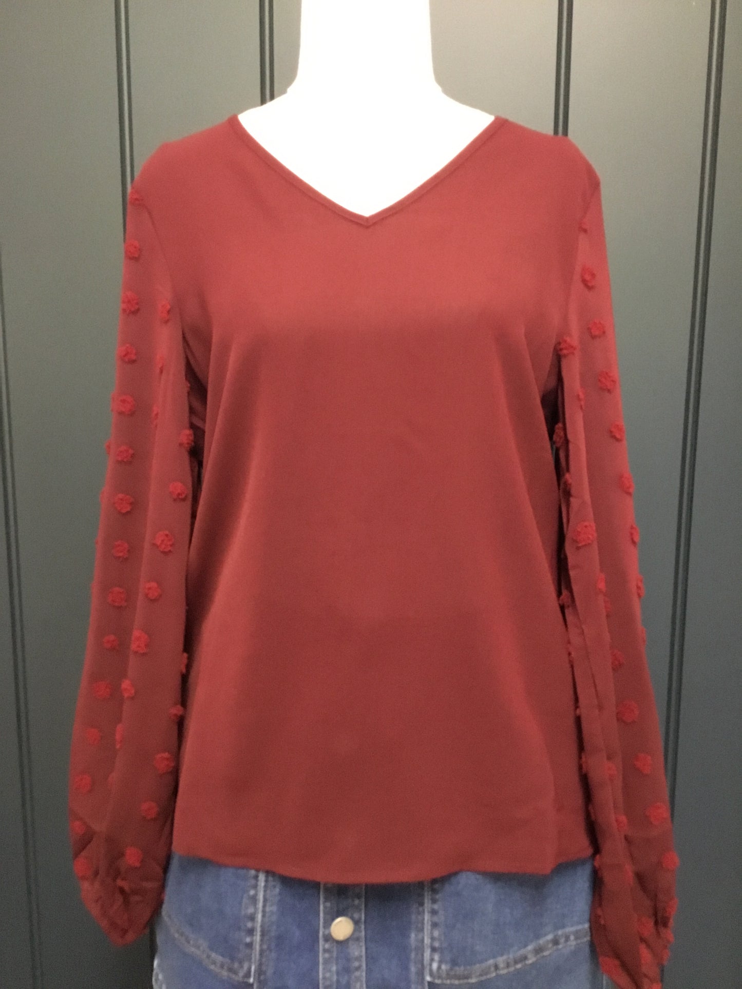 Burgundy Bobble Sleeve