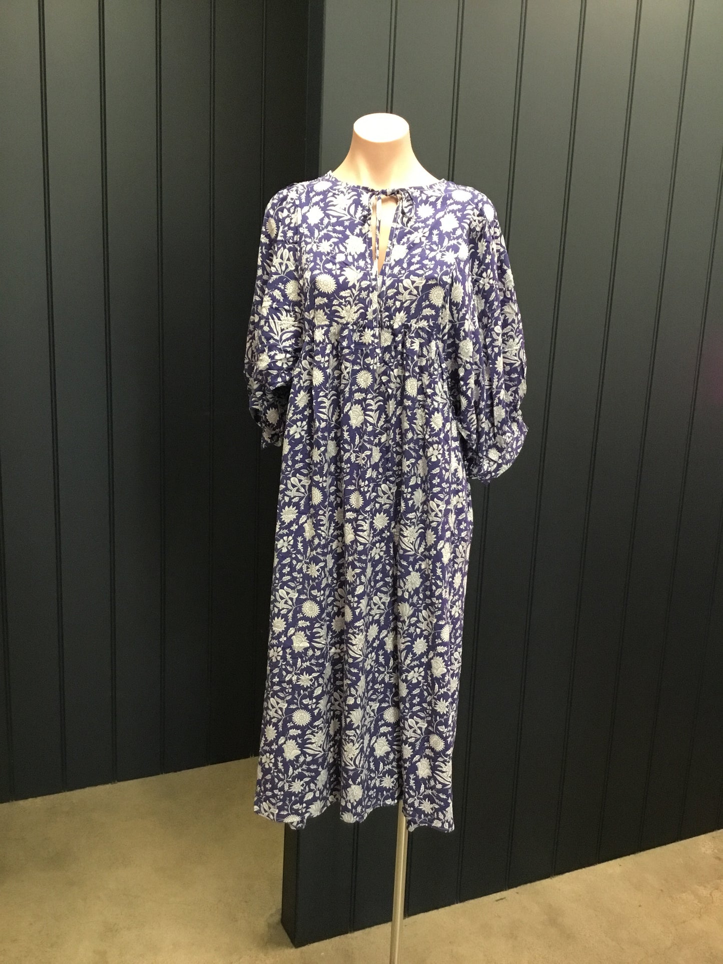 Spring Breeze Floral Dress Blue