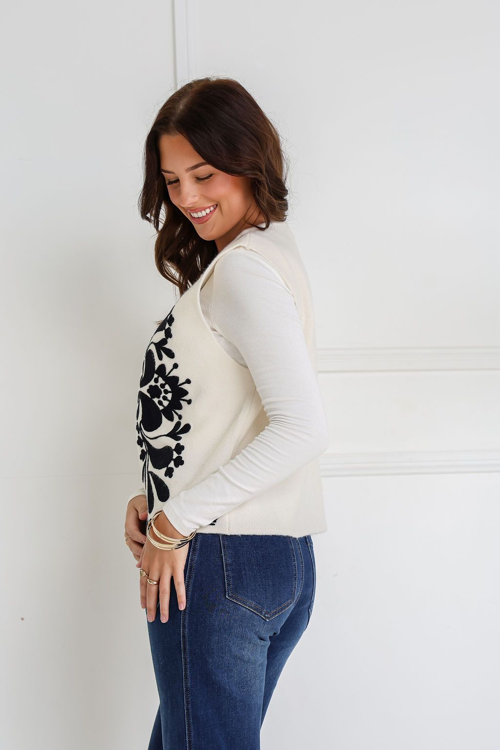 Miss Marlow White Vest