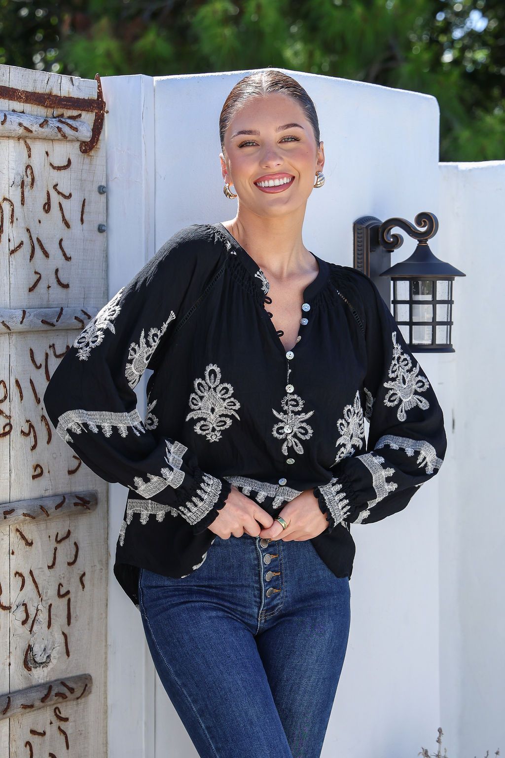 Filagree Embroidered Shirt