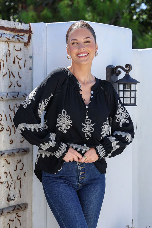 Filagree Embroidered Shirt