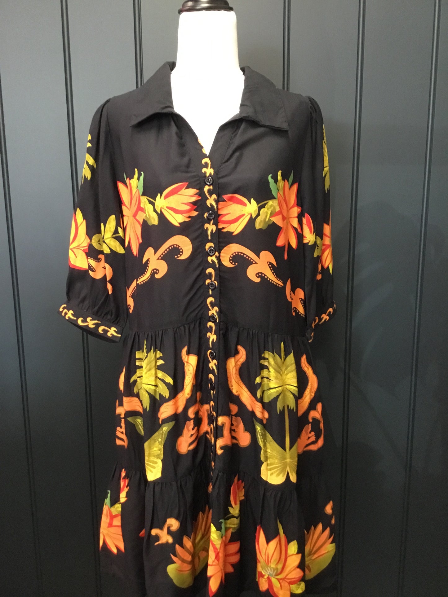 Midnight Garden Short Dress