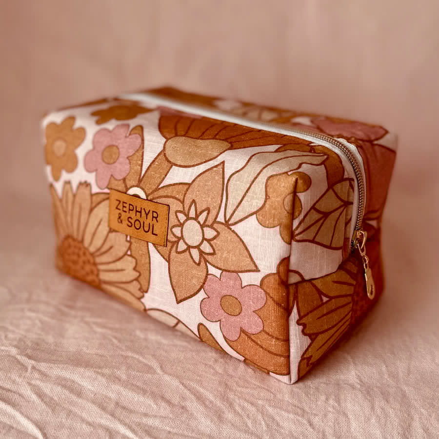 Zephyr & Soul Make up bag honey