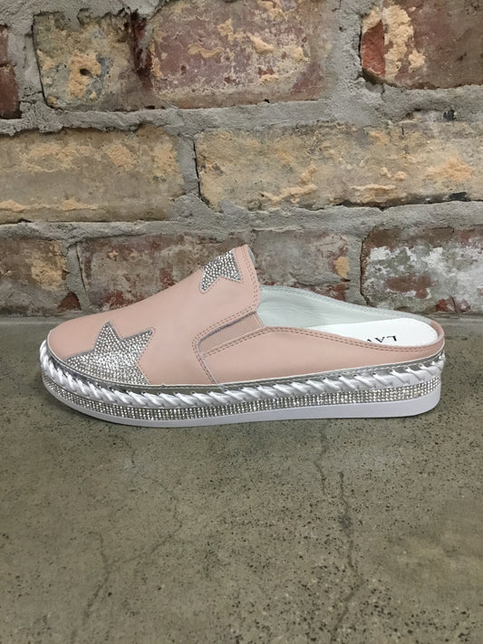 Lavish Slide with Stars Blush