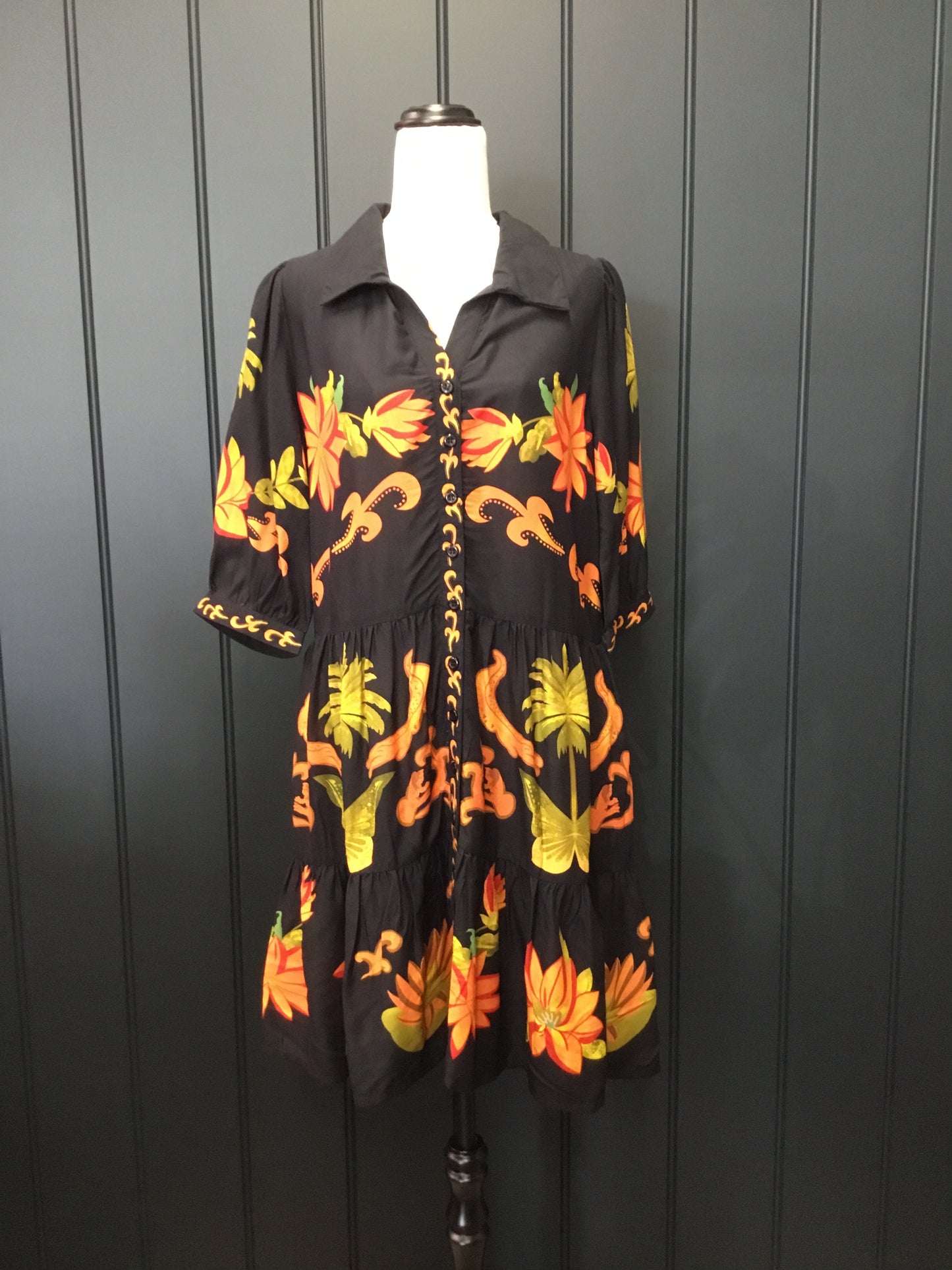Midnight Garden Short Dress