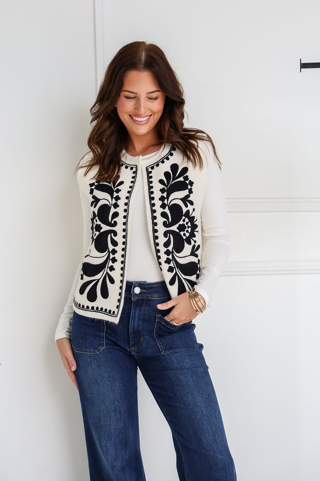 Miss Marlow White Vest