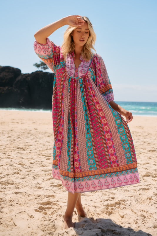 Jaase Boho Pink Dress